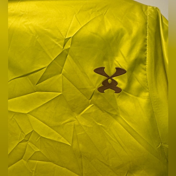 Descent Neon Yellow Green Puffer Reversible Quilted Jacket Athletic Women Large - Picture 9 of 11